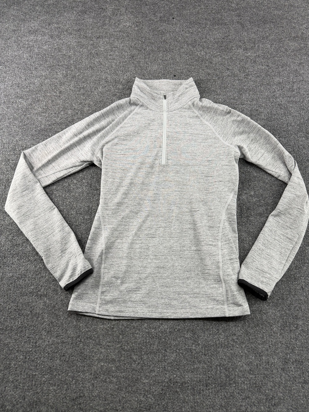 United States Ski Team Shirt Womens Medium Gray Alpine Spyder 1/4 Zip Pullover